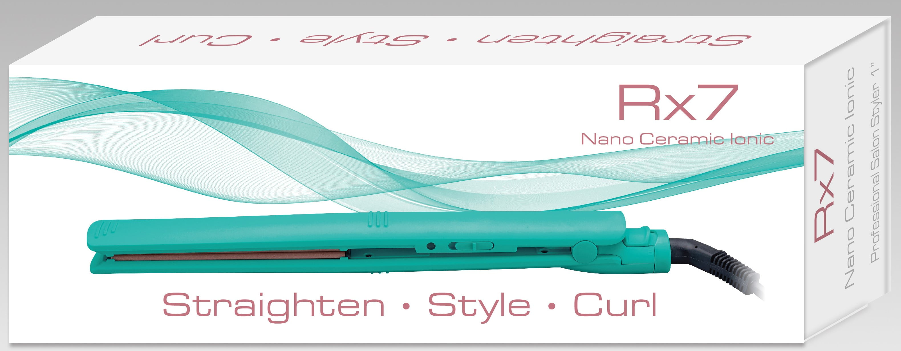 RX7 Professional Matt Teal with Soft touchNano Ceramic Ionic