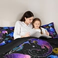 thumbnail image 5 of Homewish Animal Dragon 2pcs Bedding Comforter Set For Kids Teens,Universe Planet Twin Comforter Sets,Abstract Gradient Galaxy Breathable Bedding Set,Lightweight Room Decor,Reversible, 5 of 8
