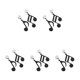 thumbnail image 2 of Qarigey 1 Pair Musical Note Women Earring Work Fashion Asymmetric Ear Dancing Daily Decoration Jewellery Metal Earrings Casual Type2 NO2, 2 of 6