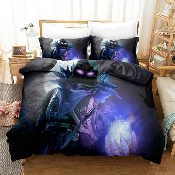 Fortnite Bedding Sets Twin Queen King Size Game Printed Bed Set 3Pcs Duvet Cover Bedroom Decor for Boys Girls Adult Gift 1Comforter 2 Pillowcases