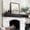 Black, variant on Elleree 48 inch Wall-Mounted Fireplace Mantel for Over Fireplace - Farmhouse Floating Fireplace Mantle Shelves Light Brown