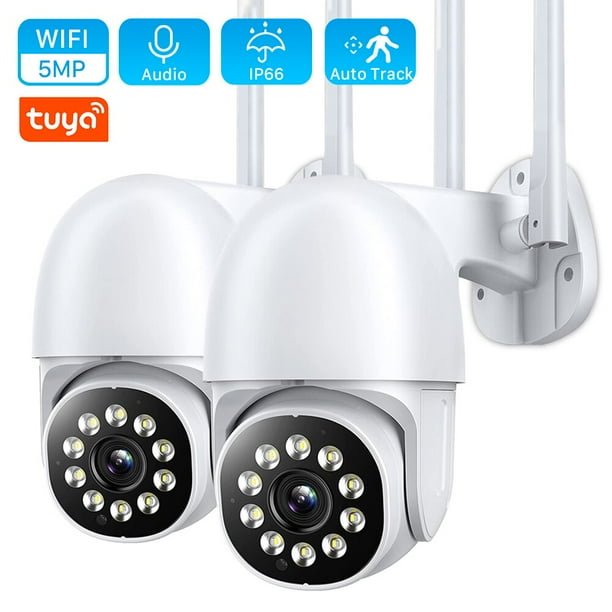 Cámara IP TUYA PTZ Speed Dome, 5MP, 4X Zoom, Wifi, seguimiento automático al aire libre, 3MP, Mini cámara inalámbrica, Audio bidireccional, videovigilancia