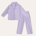 thumbnail image 2 of Gubotare Big Boys Pajamas Kids' Classic Printed PJs - Long Sleeve Comfort Sleep Set Size 7-8 (Purple,7-8 Years), 2 of 4