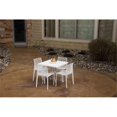 thumbnail image 2 of Strata Furniture Lyra Patio Table with Four Karissa Chairs in White, 2 of 2