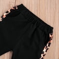 thumbnail image 6 of Newborn Baby Cute Leopard Sweat Suits Outfits Mini Letter Printed Pants Set 3Pcs, 6 of 7
