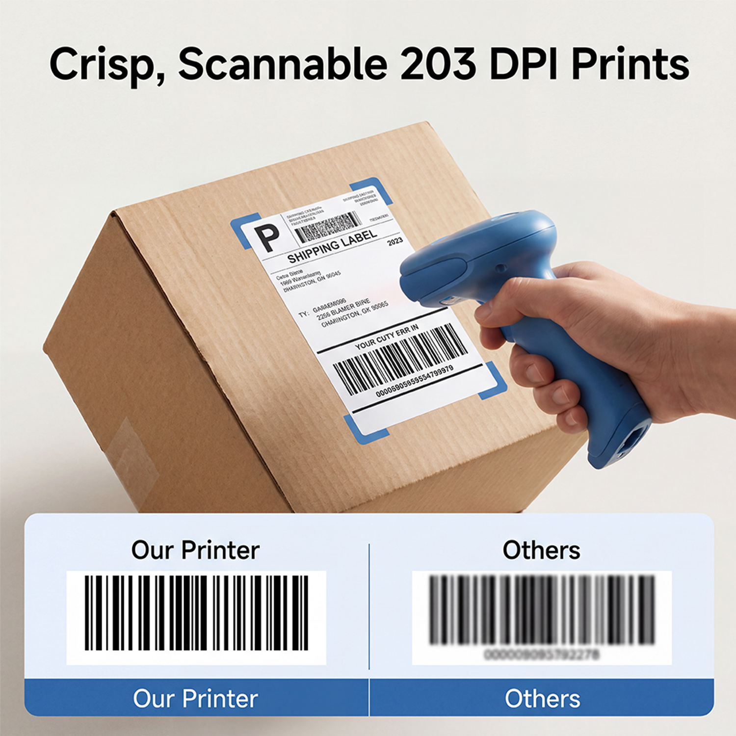HKHKPI 4x6 Thermal Shipping Labels, 500-Count photo 3