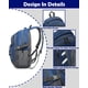thumbnail image 3 of Mochila ProeTrade para portátil universitario y viajes de 15.6 pulgadas, azul, 3 of 6