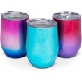 thumbnail image 4 of Abbott Collection 27-BEVI-SG-GPK Insulated Wine Tumbler, 4.25 inches high, Gloss pink/blue, 4 of 4