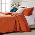 thumbnail image 4 of Barefoot Bungalow Riviera Velvet Quilt Set, 3-Piece, King, Spice, 4 of 4