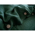 thumbnail image 2 of Pavish Export Dark Green Duvet Cover Set 100% Washed Cotton Linen Feel Super Soft Comfortable Farmhouse Comforter Cover Over Size 98X120", 2 of 3