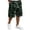 Green, variant on Delconic Men Realistic Tree Branch Camo Quick Dry Casual Cargo Shorts Skin Friendly Elastic Waist Deep Storage Side Pockets Short Trousers For Spring Summer Daily Black L