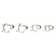 thumbnail image 4 of Sonducket Anillo en blanco Base nuevo breve anillos de plata Bases DIY apertura ajustable Circlet accesorios de moda mujeres pulidas Ropa, zapatos y accesorios Miscelánea 12*14, 4 of 6