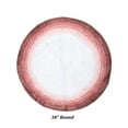 thumbnail image 3 of Better Trends Chic Round Bath Mat, 30" Diameter, 100% Cotton Non Slip Bathroom Rug, Water Absorbent, Machine Washable, (Rose) Torrent Collection, 3 of 6