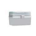 thumbnail image 2 of Caja de medicinas Caja de pastillas Cajas organizadoras de medicinas de primeros auxilios con asa Estuche de almacenamiento de cosméticos Emergencia para coche Hogar Escuela Viajes Gris Inevent HA012684-03, 2 of 7
