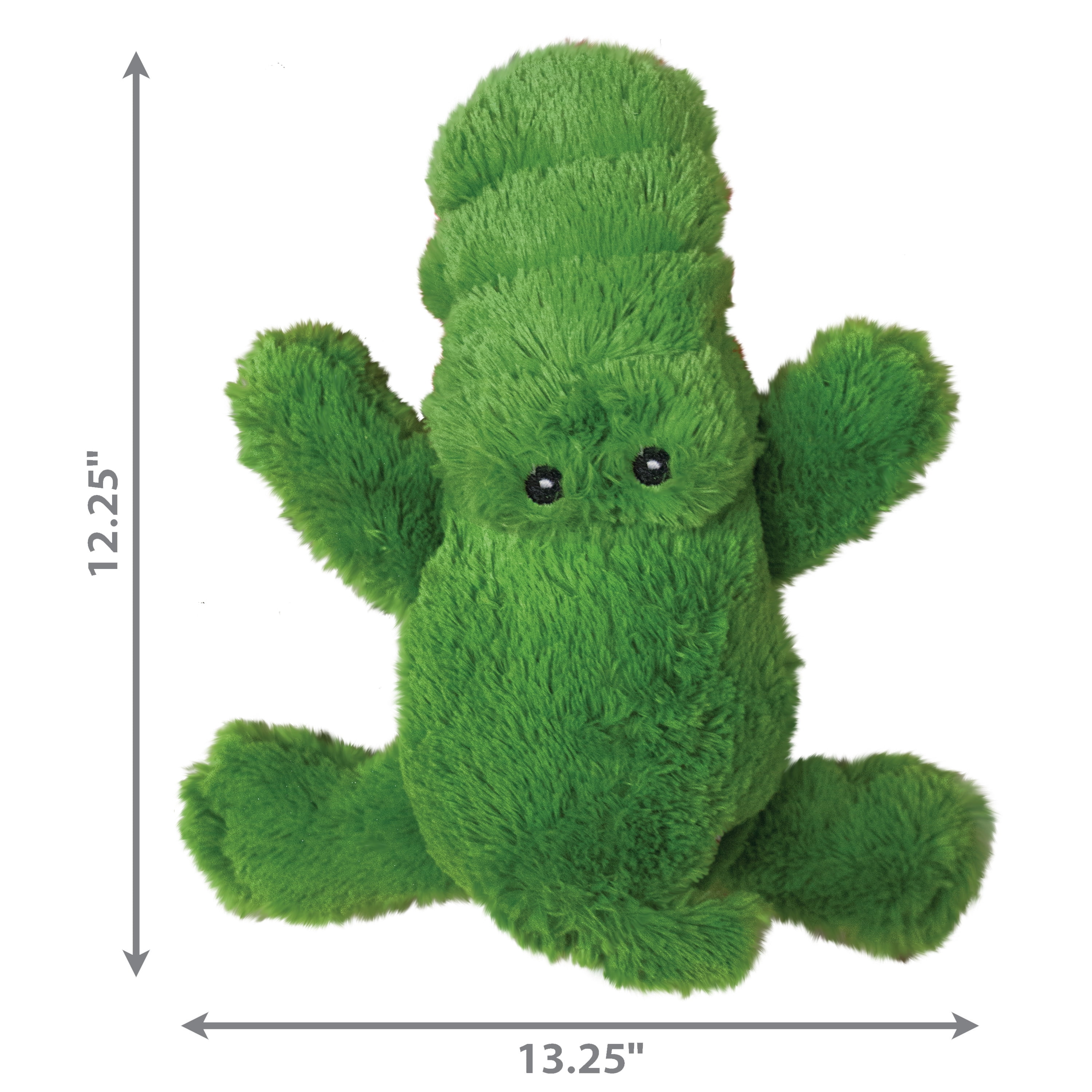 KONG® Cozie™ Plush Dog Toy with Squeaker, Ali the Alligator, Extra Large