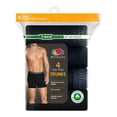 thumbnail image 4 of Bóxer Fruit of the Loom para Hombre Bóxer Trunk Algodón Sustentable Negro 4 Piezas Talla G, 4 of 4