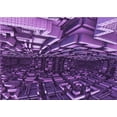 thumbnail image 1 of Ahgly Company Machine Washable Indoor Rectangle Transitional Purple Area Rugs, 2' x 3', 1 of 7