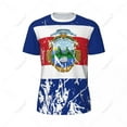 thumbnail image 3 of Exclusive design Costa Rica Flag Grain 3D Printed Men For Running Bike Soccer Tennis Fitness Sports tshirt Mesh Short T-shirt, 3 of 13