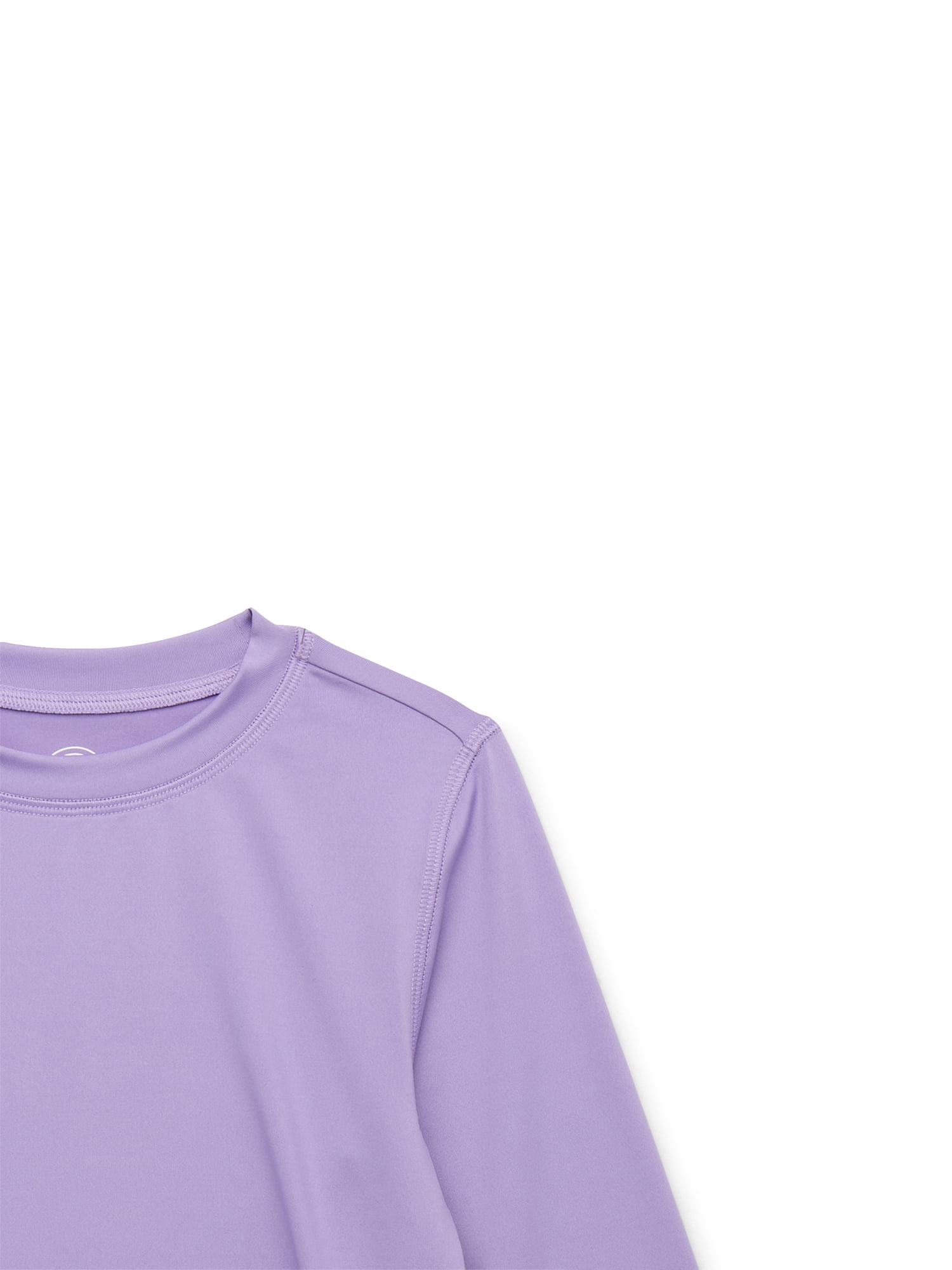 Wonder Nation Little & Big Girls Side Tie Rash Guard Swim Top with UPF50+, Sizes 4-18 & Plus