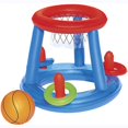 thumbnail image 1 of Juego de juegos de juguetes flotadores para piscina, aros de baloncesto flotantes 2 en 1 y juego de lanzamiento de anillos para piscina, divertidos juegos acuáticos de verano, juguetes para, 1 of 5
