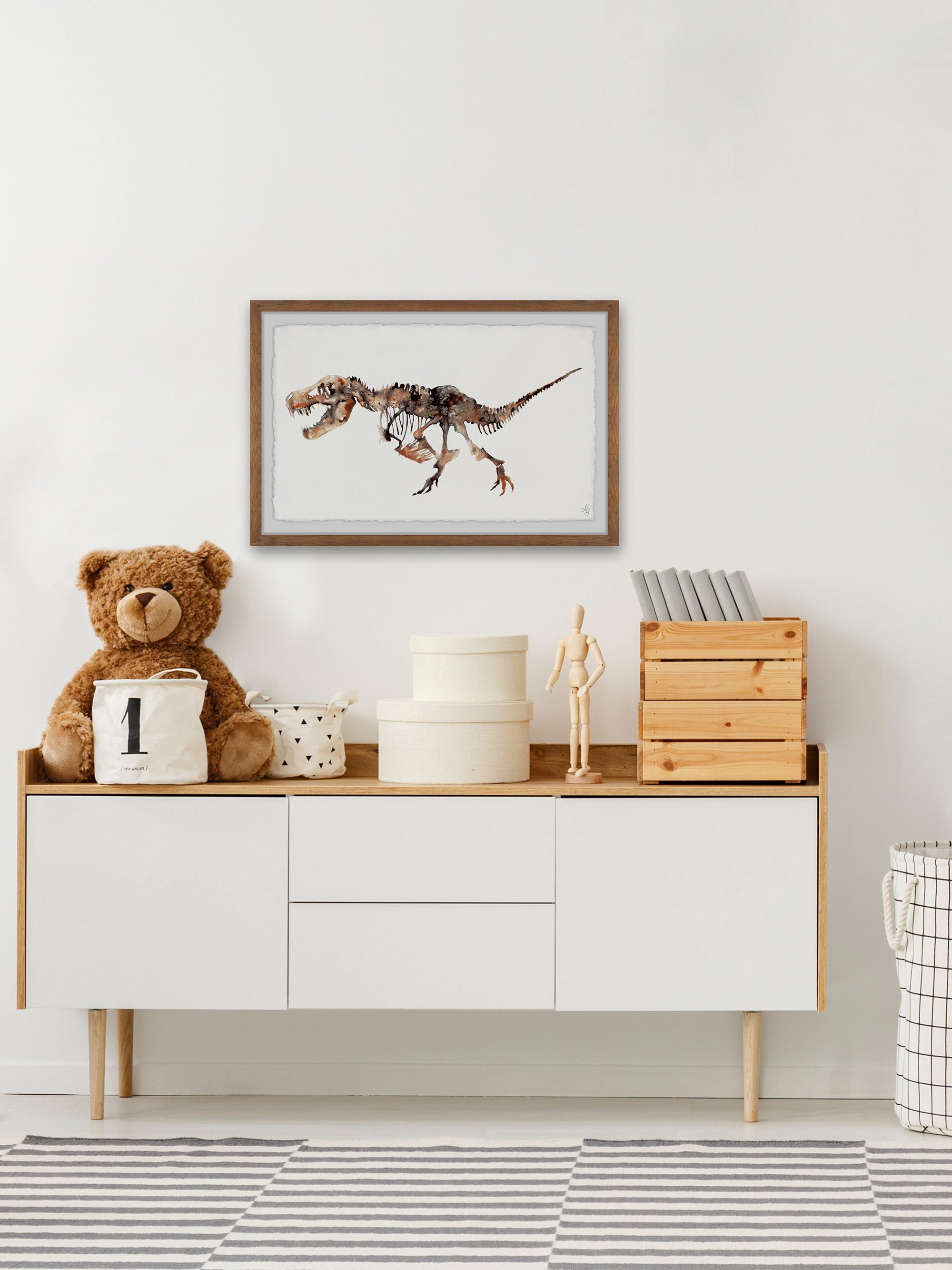 Marmont Hill Big T-Rex Skeleton Framed Wall Art