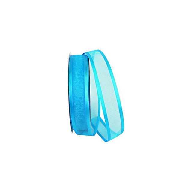 Reliant Ribbon 25765-913-09C 10.5 in. 100 Yards Sheer Satin Edge Value Ribbon, Turquoise