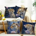 thumbnail image 1 of Funda de almohada Floral Blue Animal Series - Sofá de licra de nylon 45x45cm Decoración del sofá cama • Uso interior y exterior, 1 of 6