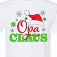 thumbnail image 4 of Inktastic Opa Claus with Christmas Santa Hat and Snowflakes T-Shirt, 4 of 5