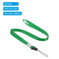 thumbnail image 4 of Uxcell 17" Neck Lanyards 0.6" Width Detachable Strap Lanyard for ID Badge Keys Green 20 Pack, 4 of 5