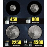 SpectrumOI 80mm Telescope for Kids 8-12 Telescope for Adults Astronomy Gifts - Premium EQ Refractor Telescope with Aspherical Eyepiece