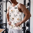 thumbnail image 5 of Fotbe Bulldog Face Pattern Men's Quick Dry Workout Tank Top Gym Muscle Tee Fitness Bodybuilding Sleeveless T Shirt Breathable Workout Shirt-XX-Large, 5 of 9