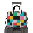 thumbnail image 2 of FORMRS 16" Laptop Bag Carrying Sleeve Case with Handle Travel Shoulder Briefcase, Blue Checkered Pattern, 2 of 8
