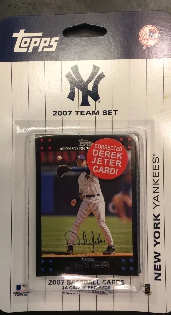 2007 Topps New York Yankees Team Set (14 CARDS)