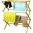 BIZFURN Wooden Clothes Drying Rack for Laundry Collapsible Folding