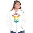 thumbnail image 3 of Pawsitive Vibes Happy Rainbow Dog Zip Up Hoodie Men's Women's Brisco Brands S, 3 of 5
