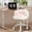 White, variant on Huisuilinss Vanity Chair With Wheels,Cat Paw Rolling Desk Chair,360°Swivel Adjustable Height Office Chair With Plush Cushion,Soft Backrest,Armless Task For Bedroom Makeup Room Home Office