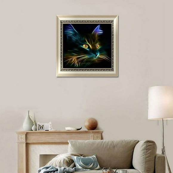 DIY Painting Colorful Cat Cube Rhinestones Drawing Cross Stitch Kits Full Embroidery