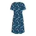 thumbnail image 5 of Patlollav 2025 Womens Fashion Summer Print Short-Sleeved V-Neck Casual Dress, 5 of 6