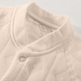 thumbnail image 3 of QIbmong Infants Newborn Romper Button down Long Sleeve Collared V Neck Bodysuit Casual Claw Embroidery Cute Winter Warm Clothing Sets(6-9 Months,Pink), 3 of 6