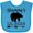 Turquoise, variant on Inktastic Grammy Lil Bear Grandson Boys Baby Bib