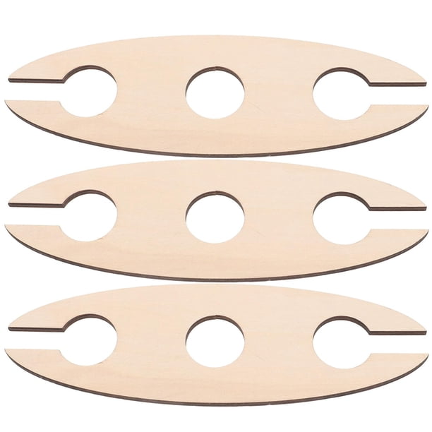 Soporte para copas de vino, estante de secado de madera para copas de vino, soporte de almacenamiento independiente, capacidad para 1 botella y 2 vasos para Bar y cocina, 3 uds.