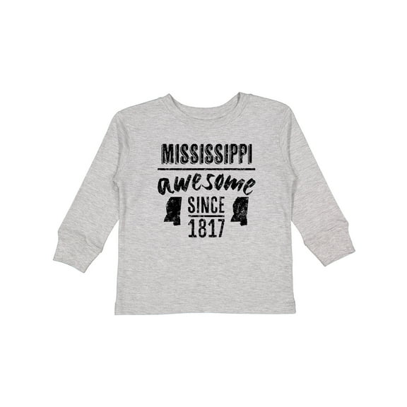Inktastic Mississippi Awesome Since 1836 Boys or Girls Long Sleeve Toddler T-Shirt