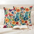 thumbnail image 4 of Pack of 2 Outdoor Pillow Covers 20x20 Inch Waterproof Vintage Botanical Throw Pillow Covers,Decorative Couch Pillow Shams Protectors Spring Floral Summer Vintage Patio Pillowcases Cushion Covers, 4 of 8