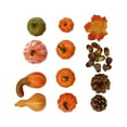 thumbnail image 2 of Juego de decoración de calabazas artificiales, decoración de otoño, espuma falsa, manualidades, calabaza pequeña realista para decorar el hogar,, 2 of 8