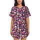 thumbnail image 1 of Fotbe music Skull record Guitar Conjunto de Pijama Estampado para Mujer, 2 Piezas, Ropa de Dormir con Camiseta de Manga Corta y Shorts Suaves-3X-Large, 1 of 6