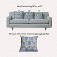 thumbnail image 6 of 18" x 18" Simply Daisy Daisy May's Garden Indoor/Outdoor Pillow, Lighter than Air Blue Qty 1, 6 of 6