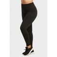 thumbnail image 3 of 3 Packs of Sofra Women's High Waist Fleece Lined Extra Wide Band Seamless Winter Leggings (Fits Small to Large), 3 of 5