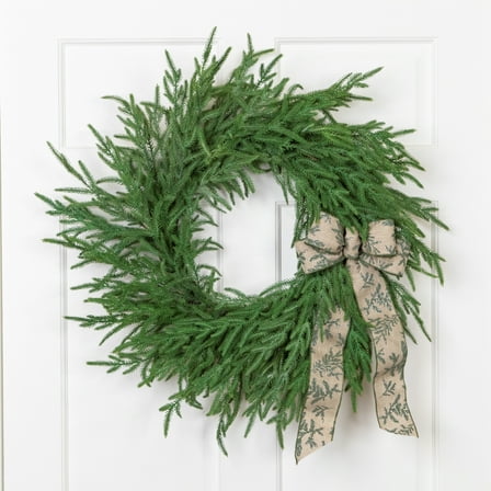 Norfolk Pine Artificial Christmas Wreath - 26" - Unlit