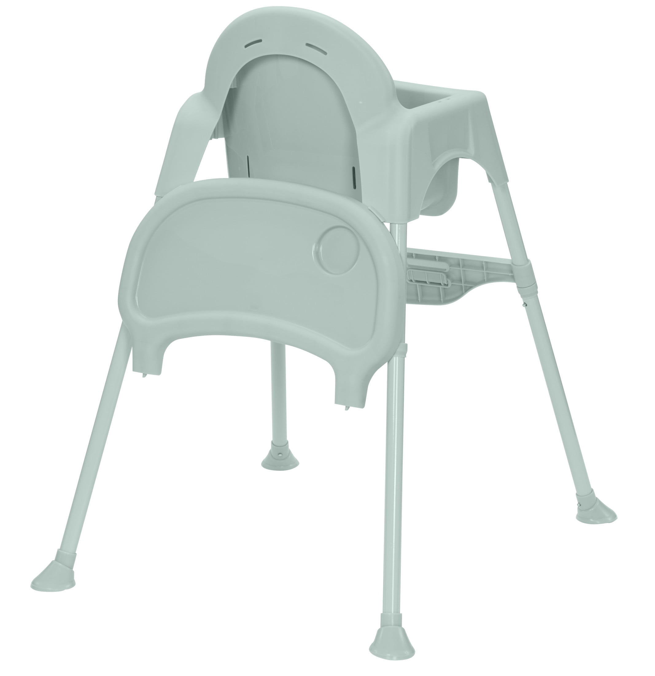 Babideal Lightweight Baby High Chair with Tray & Harness – Soft Sage, Portable Easy-Clean Feeding Chair