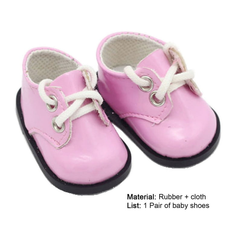 Pnellth Doll Shoes Safe Imagination Rubber Doll Shoes Accessory Girl Doll for Kids